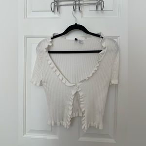 H&M white button too